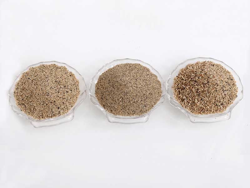 粗砂、中砂、細砂